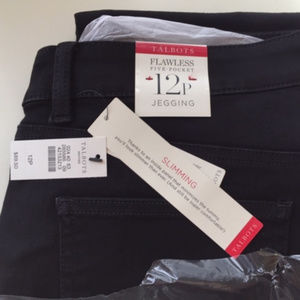 Talbots Black Denim “Jeggings”